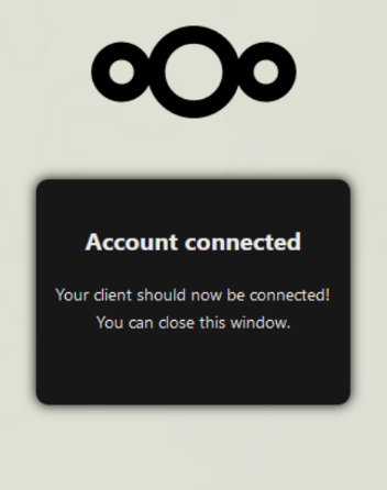 First tab in the Nextcloud-Client installation