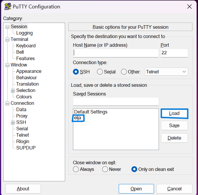 puTTy_config